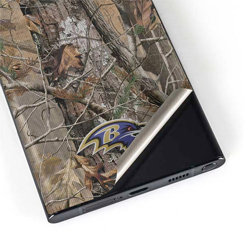 NFL Baltimore Ravens Realtree AP Camo Galaxy S22 Ultra Skin