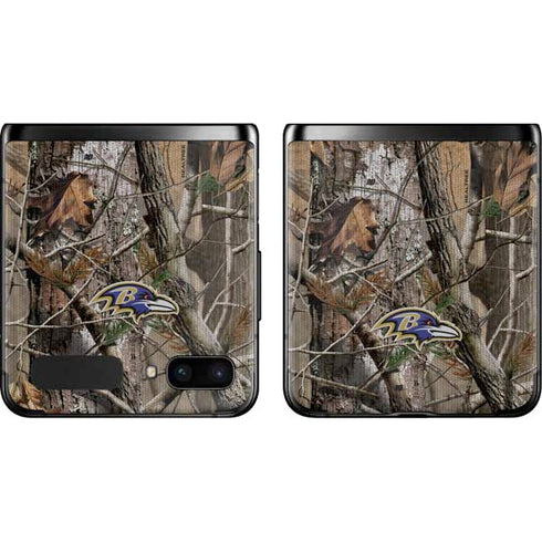 NFL Baltimore Ravens Realtree AP Camo Galaxy Z Flip Skin