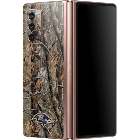 NFL Baltimore Ravens Realtree AP Camo Galaxy Z Fold2 5G Skin