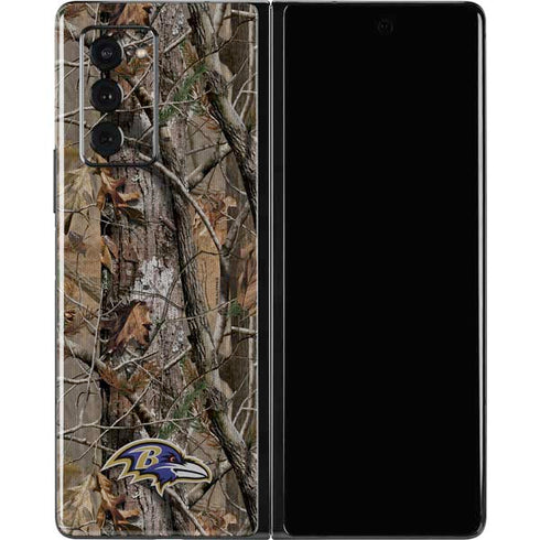 NFL Baltimore Ravens Realtree AP Camo Galaxy Z Fold2 5G Skin
