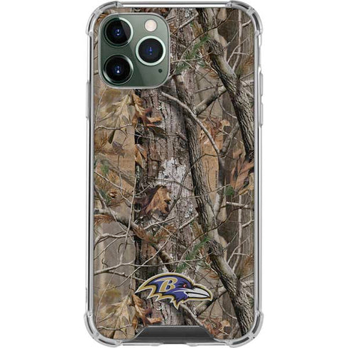 NFL Baltimore Ravens Realtree AP Camo iPhone 11 Pro Max Clear Case
