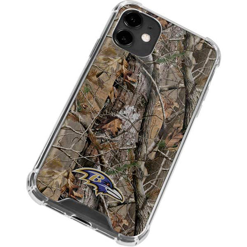 NFL Baltimore Ravens Realtree AP Camo iPhone 12 Mini Clear Case