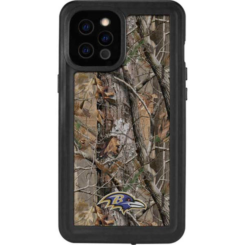 NFL Baltimore Ravens Realtree AP Camo iPhone 12 Pro Max Waterproof Case