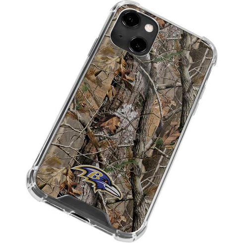 NFL Baltimore Ravens Realtree AP Camo iPhone 13 Clear Case