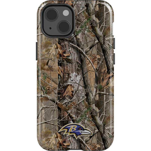 NFL Baltimore Ravens Realtree AP Camo iPhone 15 Impact Case
