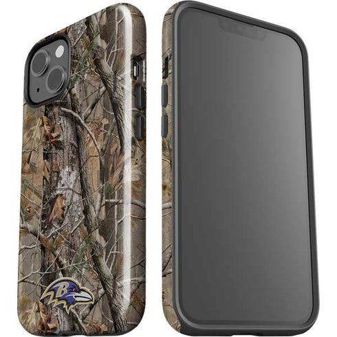 NFL Baltimore Ravens Realtree AP Camo iPhone 15 Impact Case