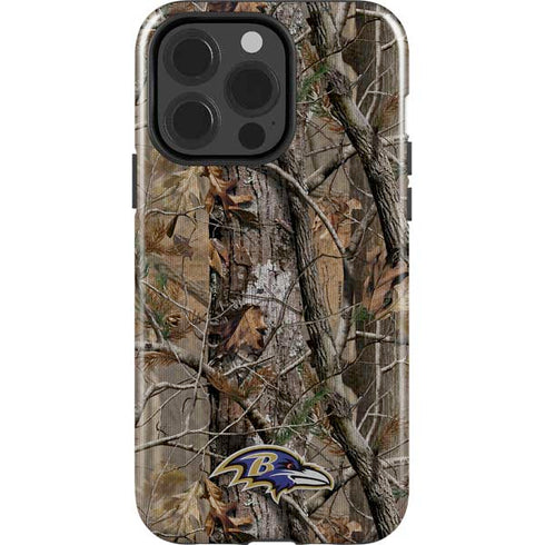 NFL Baltimore Ravens Realtree AP Camo iPhone 14 Pro Impact Case