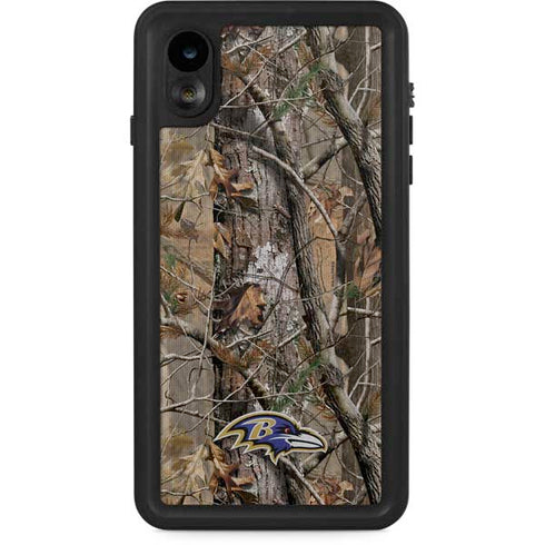 NFL Baltimore Ravens Realtree AP Camo iPhone XR Waterproof Case