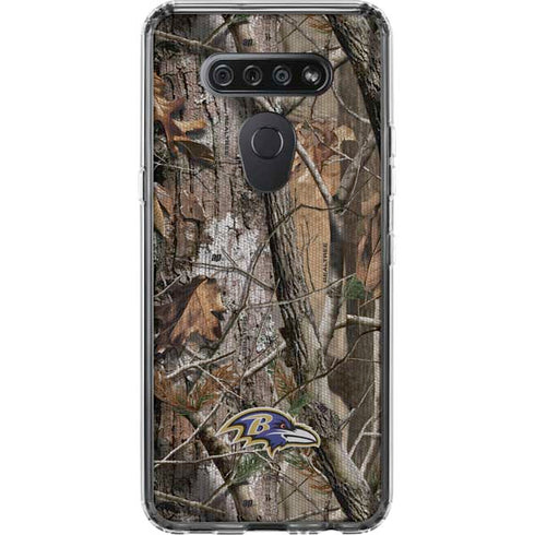 NFL Baltimore Ravens Realtree AP Camo LG K51/Q51 Clear Case