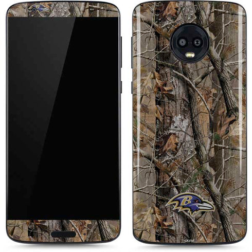 NFL Baltimore Ravens Realtree AP Camo Moto G6 Skin