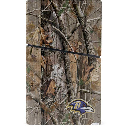 NFL Baltimore Ravens Realtree AP Camo PS5 Slim Digital Edition Console Skin
