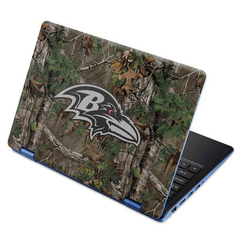 NFL Baltimore Ravens Realtree Xtra Green Camo Aspire R11 11.6in Skin