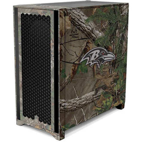 NFL Baltimore Ravens Realtree Xtra Green Camo Corsair 4000D Tempered Glass Mid-Tower ATX Case Skin