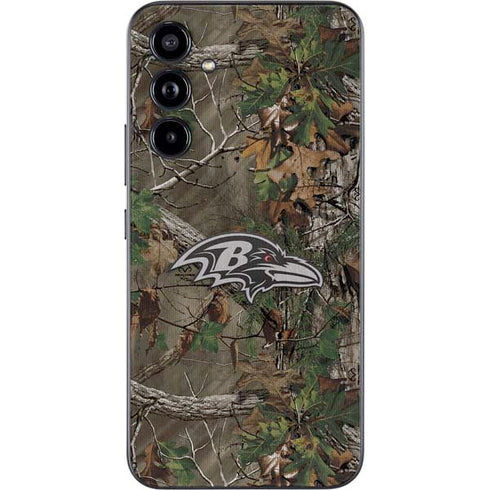 NFL Baltimore Ravens Realtree Xtra Green Camo Galaxy A54 5G Skin