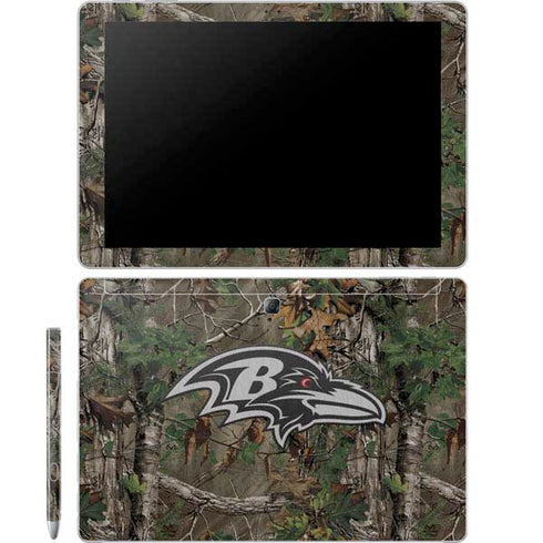 NFL Baltimore Ravens Realtree Xtra Green Camo Galaxy Book 12in Skin