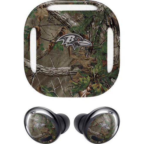 NFL Baltimore Ravens Realtree Xtra Green Camo Galaxy Buds Pro Skin
