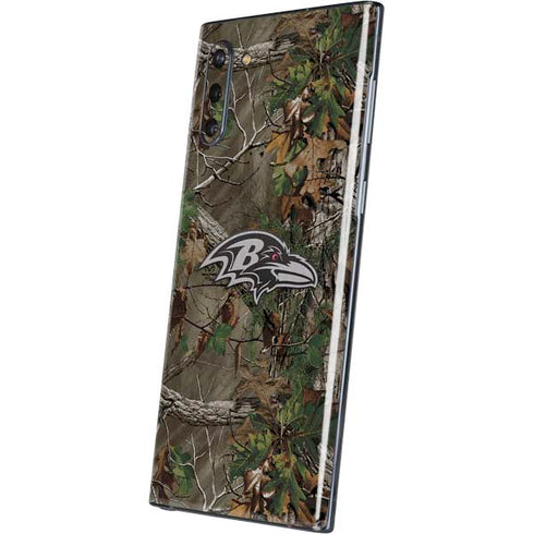 NFL Baltimore Ravens Realtree Xtra Green Camo Galaxy Note 10 Skin