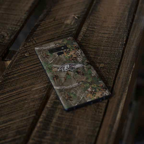 NFL Baltimore Ravens Realtree Xtra Green Camo Galaxy Note 9 Skin