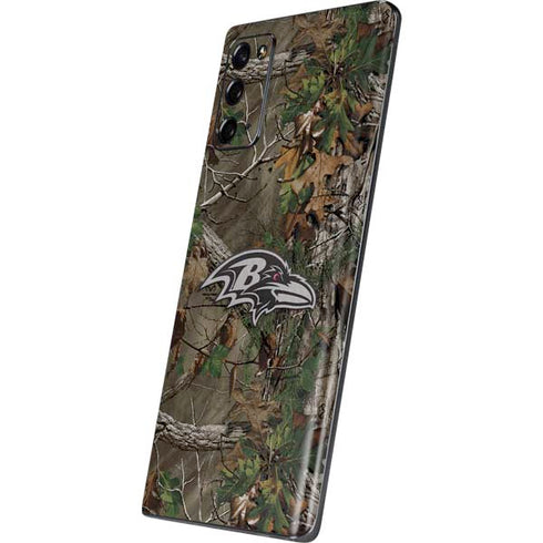 NFL Baltimore Ravens Realtree Xtra Green Camo Galaxy Note20 5G Skin