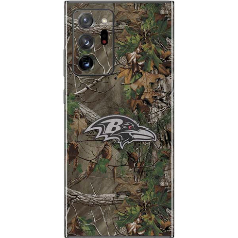 NFL Baltimore Ravens Realtree Xtra Green Camo Galaxy Note20 Ultra 5G Skin