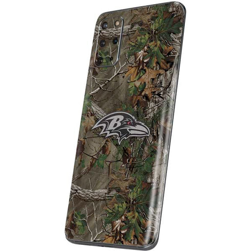 NFL Baltimore Ravens Realtree Xtra Green Camo Galaxy S20 Plus Skin