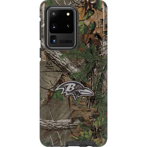 NFL Baltimore Ravens Realtree Xtra Green Camo Galaxy S20 Ultra 5G Pro Case