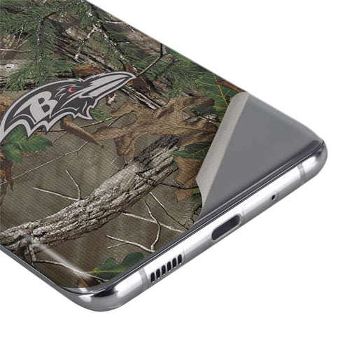 NFL Baltimore Ravens Realtree Xtra Green Camo Galaxy S20 Ultra 5G Skin