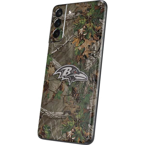 NFL Baltimore Ravens Realtree Xtra Green Camo Galaxy S21 Plus 5G Skin