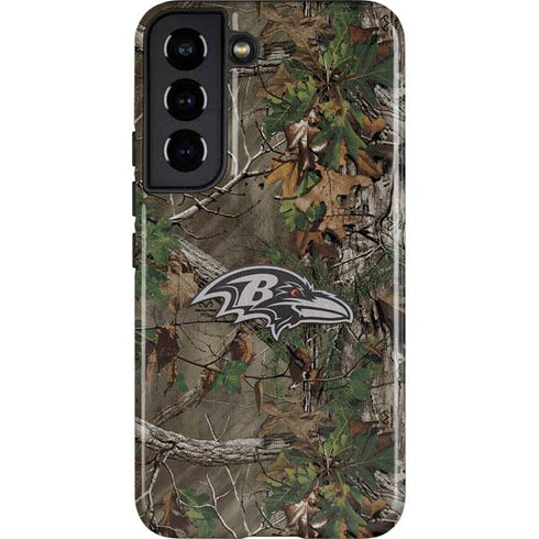 NFL Baltimore Ravens Realtree Xtra Green Camo Galaxy S22 Pro Case
