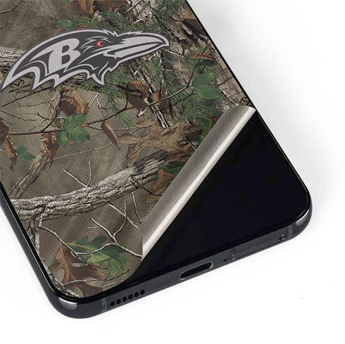 NFL Baltimore Ravens Realtree Xtra Green Camo Galaxy S22 Skin