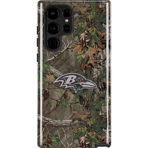 NFL Baltimore Ravens Realtree Xtra Green Camo Galaxy S22 Ultra Pro Case