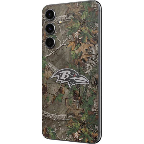 NFL Baltimore Ravens Realtree Xtra Green Camo Galaxy S23 FE Skin