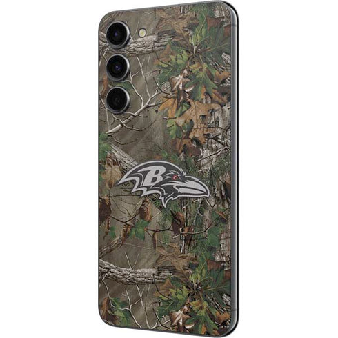 NFL Baltimore Ravens Realtree Xtra Green Camo Galaxy S23 Plus Skin