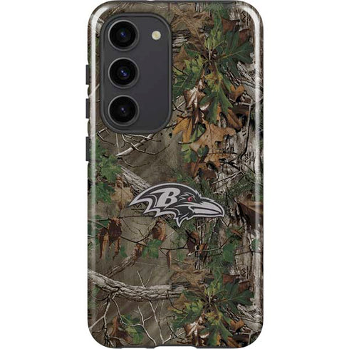NFL Baltimore Ravens Realtree Xtra Green Camo Galaxy S23 Pro Case
