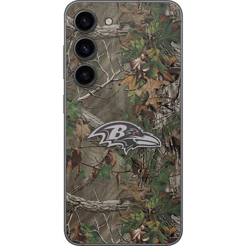 NFL Baltimore Ravens Realtree Xtra Green Camo Galaxy S23 Skin