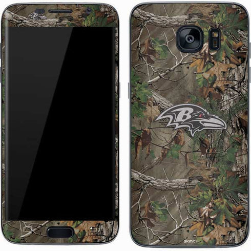 NFL Baltimore Ravens Realtree Xtra Green Camo Galaxy S7 Skin