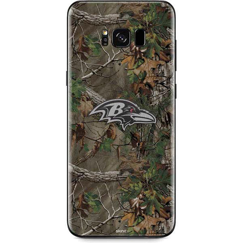 NFL Baltimore Ravens Realtree Xtra Green Camo Galaxy S8 Plus Skin