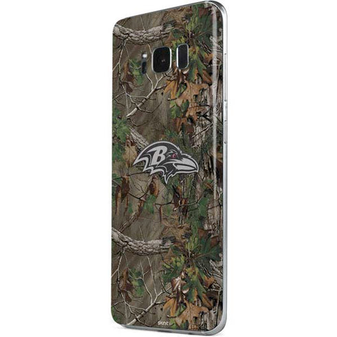 NFL Baltimore Ravens Realtree Xtra Green Camo Galaxy S8 Plus Skin