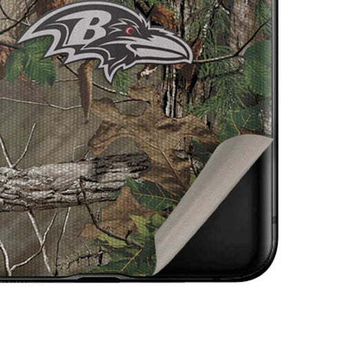 NFL Baltimore Ravens Realtree Xtra Green Camo Galaxy Z Flip Skin