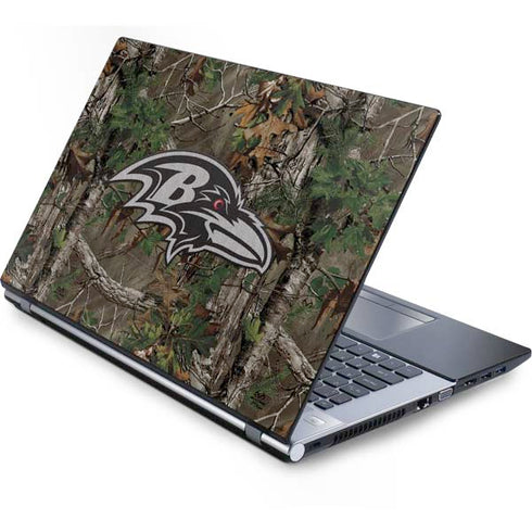 NFL Baltimore Ravens Realtree Xtra Green Camo Generic Laptop Skin