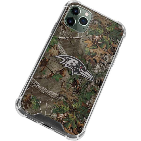 NFL Baltimore Ravens Realtree Xtra Green Camo iPhone 11 Pro Max Clear Case