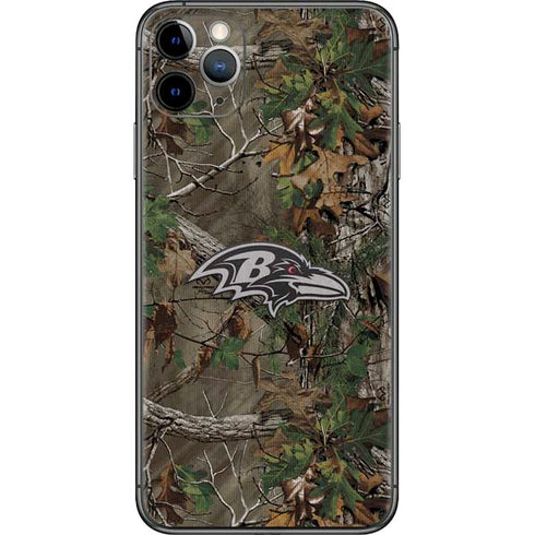NFL Baltimore Ravens Realtree Xtra Green Camo iPhone 11 Pro Max Skin