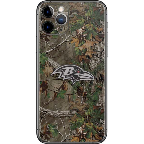 NFL Baltimore Ravens Realtree Xtra Green Camo iPhone 11 Pro Skin