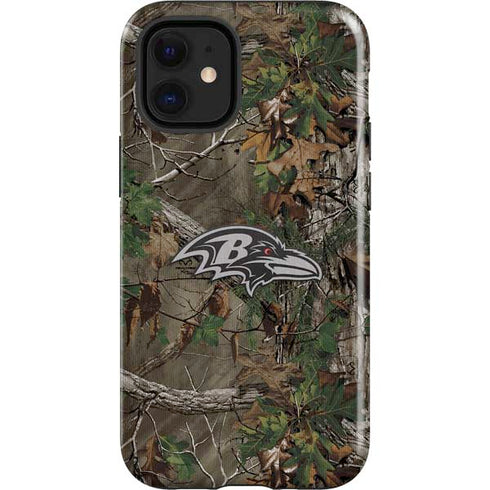 NFL Baltimore Ravens Realtree Xtra Green Camo iPhone 12 Mini Impact Case
