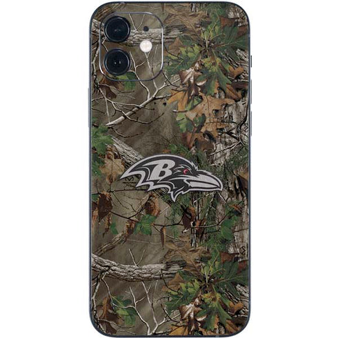 NFL Baltimore Ravens Realtree Xtra Green Camo iPhone 12 Mini Skin