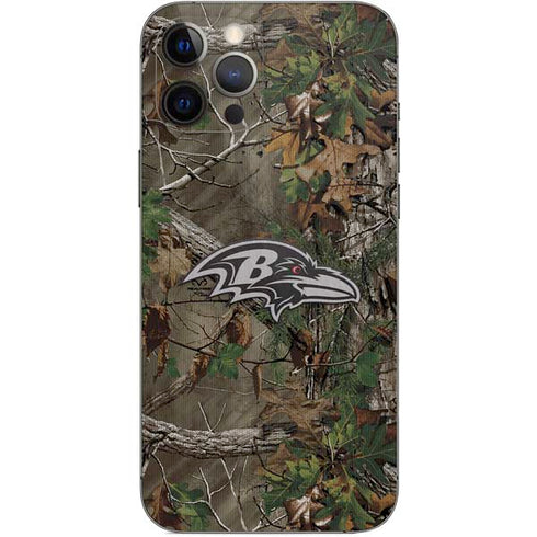 NFL Baltimore Ravens Realtree Xtra Green Camo iPhone 12 Pro Max Skin