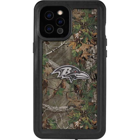 NFL Baltimore Ravens Realtree Xtra Green Camo iPhone 12 Pro Max Waterproof Case