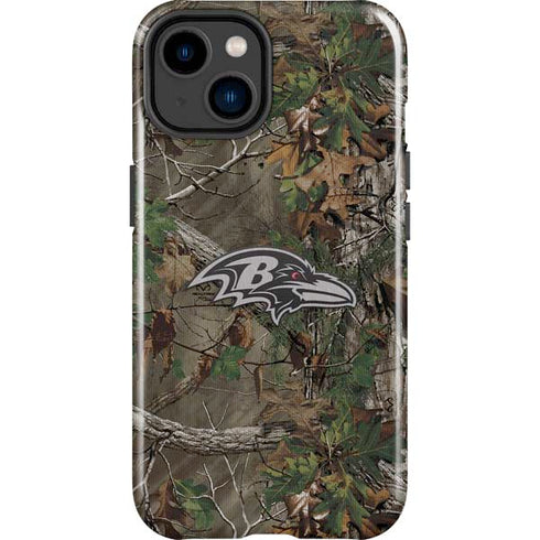 NFL Baltimore Ravens Realtree Xtra Green Camo iPhone 15 Plus Impact Case