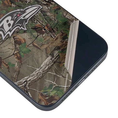 NFL Baltimore Ravens Realtree Xtra Green Camo iPhone 14 Plus Skin