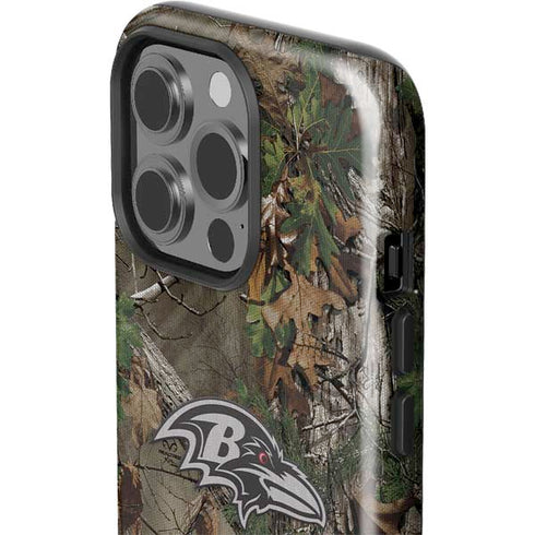 NFL Baltimore Ravens Realtree Xtra Green Camo iPhone 14 Pro Impact Case